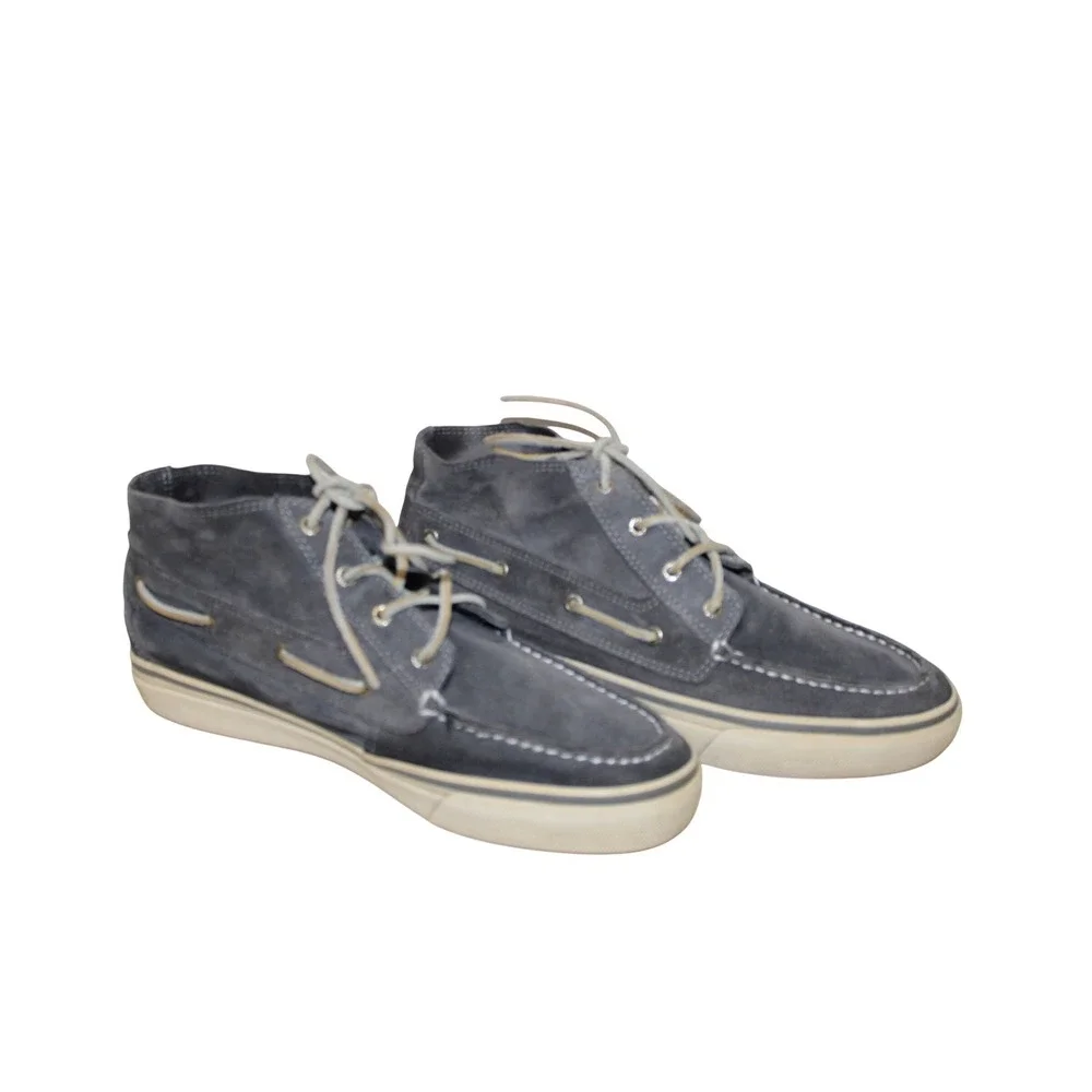Sperry Bahama Chukka Boots Mens 10.5 Grey Good Suede Boat Shoe Sneakers